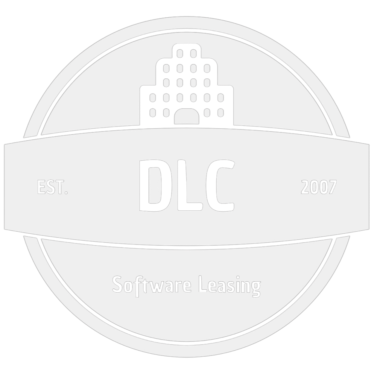 Downtown Leasing Company Wyoming Logo White